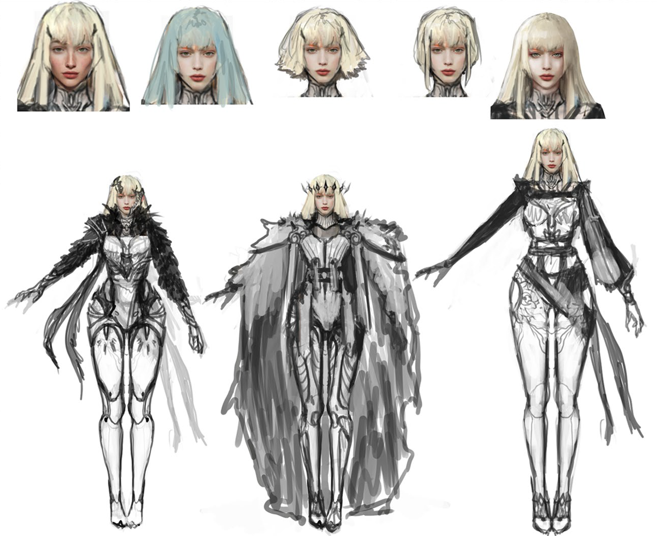 Character concept art for 3D