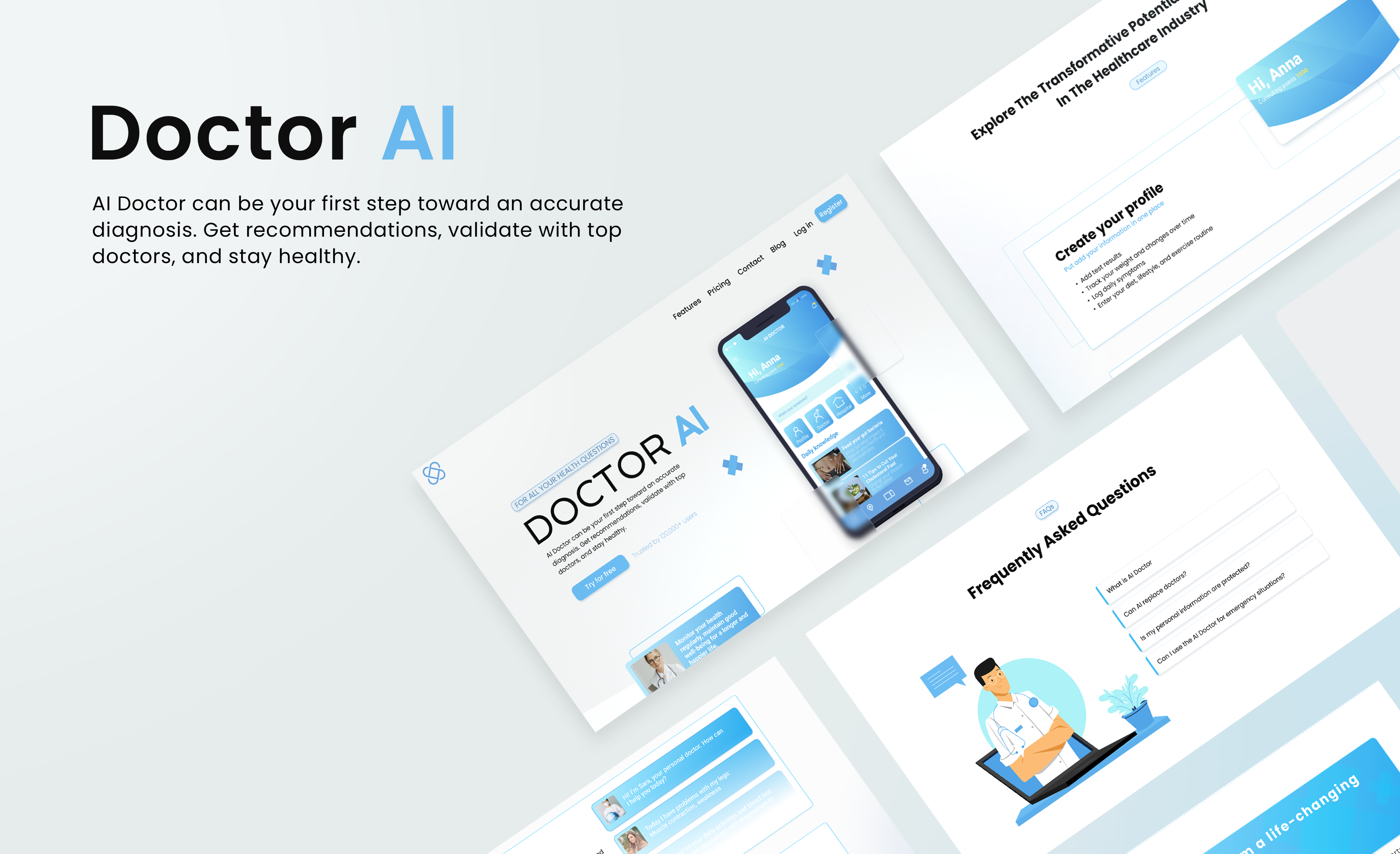 AI Doctor - UI Website Design